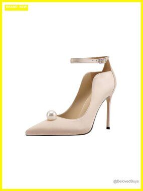 Pointed Toe Pump Heels 4 Inch Satin Dress Shoes